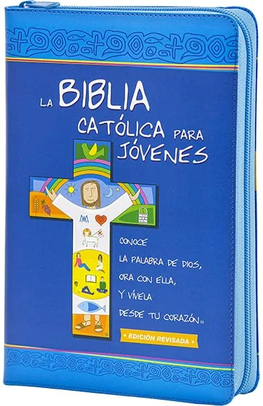 La Biblia Católica para Jóvenes, edición dos tintas, símil piel con cremallera (Verbo Divino)