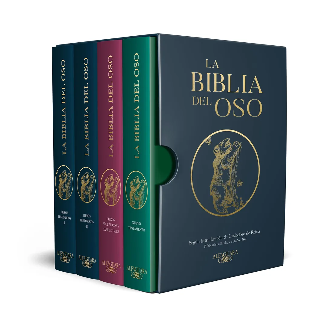 La Biblia del Oso, según la traducción de Casiodoro de Reina (Alfaguara, 4 tomos en estuche)